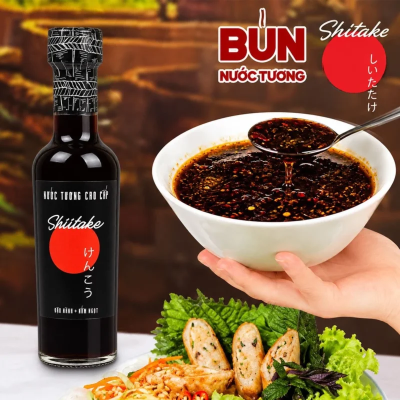 [Chai thuỷ tinh 250ml] Nước Tương Cao Cấp Shiitake Làng Chài Xưa Lên Men Từ Nấm Ngọt Và Đậu Nành - ảnh 7