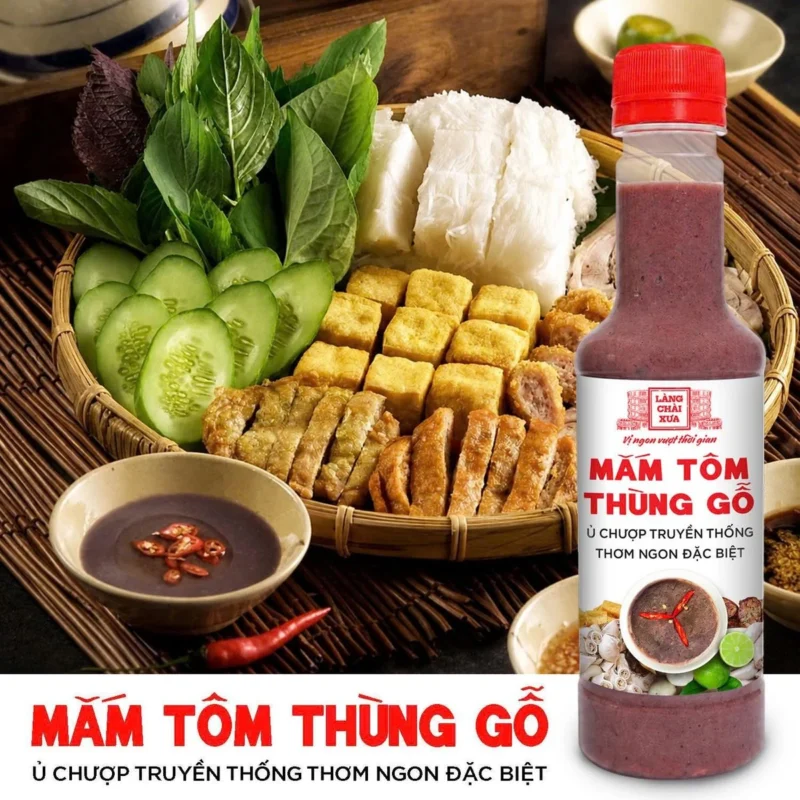 [CHAI MỚI 290G] MẮM TÔM THÙNG GỖ LÀNG CHÀI XƯA NGUYÊN LIỆU TÔM TÉP TƯƠI, THƠM NGON ĐẶC BIỆT - ảnh 2