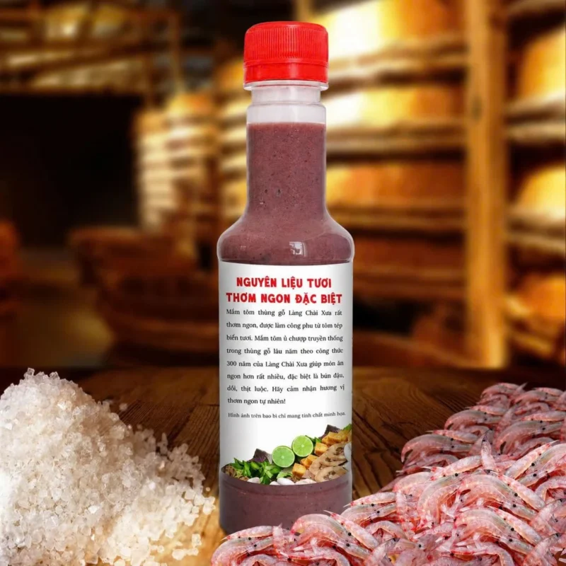 [CHAI MỚI 290G] MẮM TÔM THÙNG GỖ LÀNG CHÀI XƯA NGUYÊN LIỆU TÔM TÉP TƯƠI, THƠM NGON ĐẶC BIỆT - ảnh 5