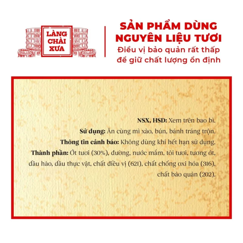 Ớt Rim Làng Chài Xưa hủ 140g Làm Từ Ớt Tươi, Tỏi Tươi Ăn Kèm Với Bún, Mì, Bánh Tráng - ảnh 11