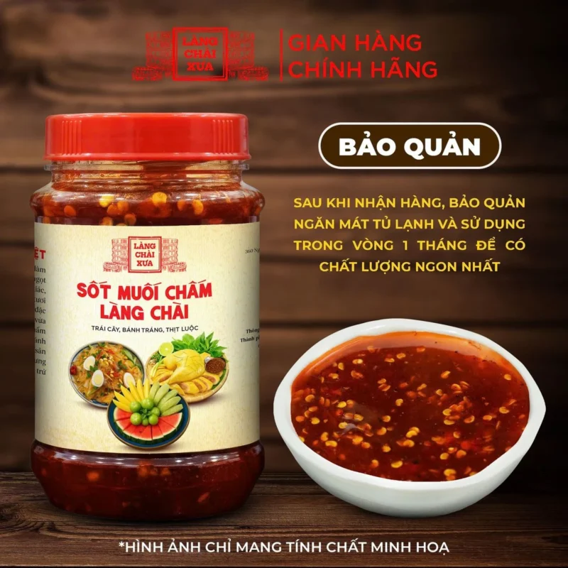 Sốt muối chấm Làng Chài Xưa 290g nguyên liệu tươi thơm ngon đặc biệt chấm đa dạng món ăn - ảnh 3