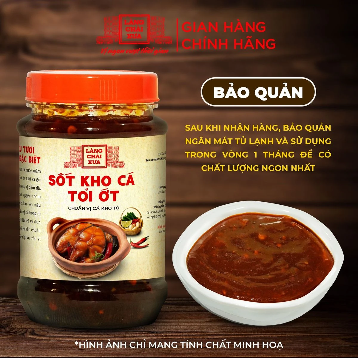 Sốt kho cá tỏi ớt Làng Chài Xưa 280g chuẩn vị cá kho thơm ngon tròn vị như kho thủ công - kho được 1.5kg cá 4 Sốt kho cá tỏi ớt Làng Chài Xưa 280g chuẩn vị cá kho thơm ngon tròn vị như kho thủ công - kho được 1.5kg cá - ảnh 4