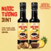 [Combo 2 chai] Nước tương 3 trong 1 Làng Chài Xưa từ trái thơm nấm ngọt và đậu nành chai nhựa 250ml - ảnh sản phẩm