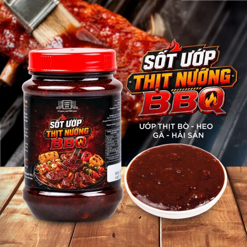 [Hủ 260g] Sốt Ướp Thịt Nướng BBQ Làng Chài Xưa - Ướp thấm vị, nướng thơm ngon