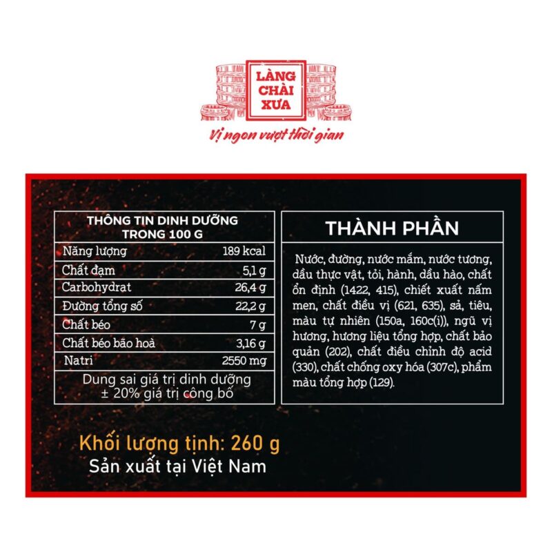[Hủ 260g] Sốt Ướp Thịt Nướng BBQ Làng Chài Xưa - Ướp thấm vị, nướng thơm ngon - Ảnh 2
