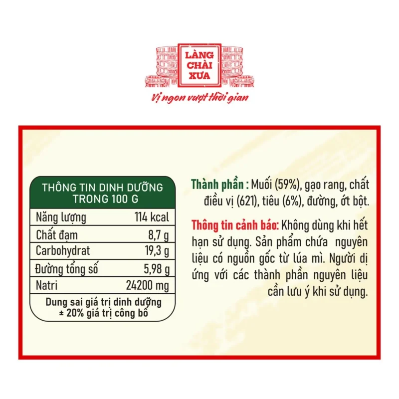 [Hủ 100g] Muối tiêu Làng Chài Xưa - Muối ngon tiêu thơm - Chấm với chả lụa, trứng, hải sản - ảnh sản phẩm