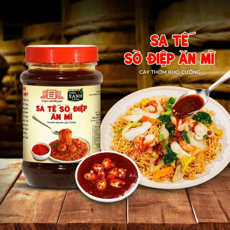[Combo 2 món] Ớt rim 140g và Sốt sa tế sò điệp 260g Làng Chài Xưa nguyên liệu tươi ăn mì rất ngon - ảnh sản phẩm