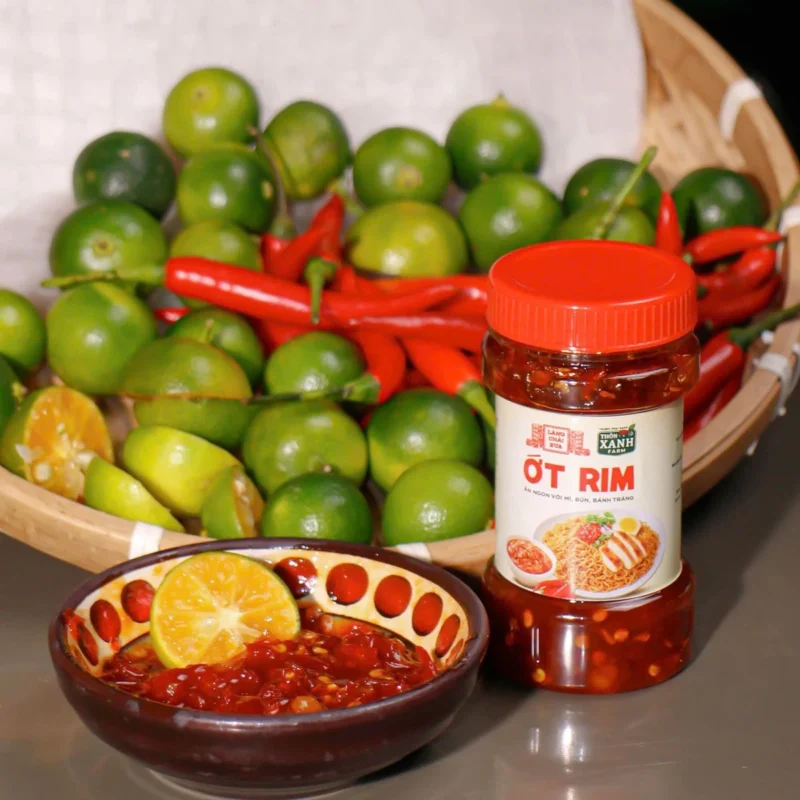 [Combo 2 món] Ớt rim 140g và Sốt sa tế sò điệp 260g Làng Chài Xưa nguyên liệu tươi ăn mì rất ngon - ảnh sản phẩm
