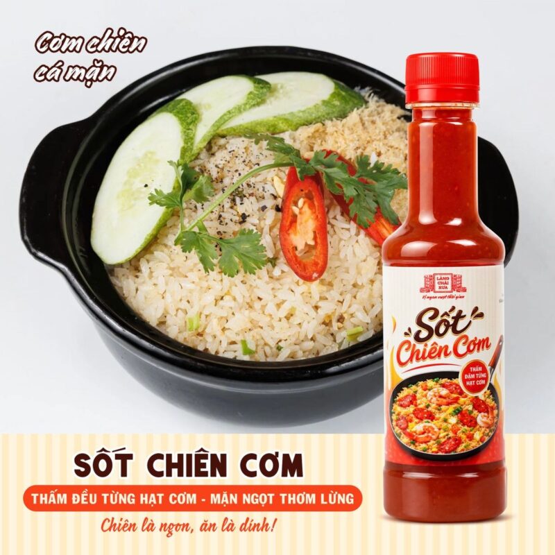 [1 chai] Sốt Chiên Cơm Làng Chài Xưa 320g - Thấm đậm từng hạt cơm đậm đà thơm ngon - Ảnh 11