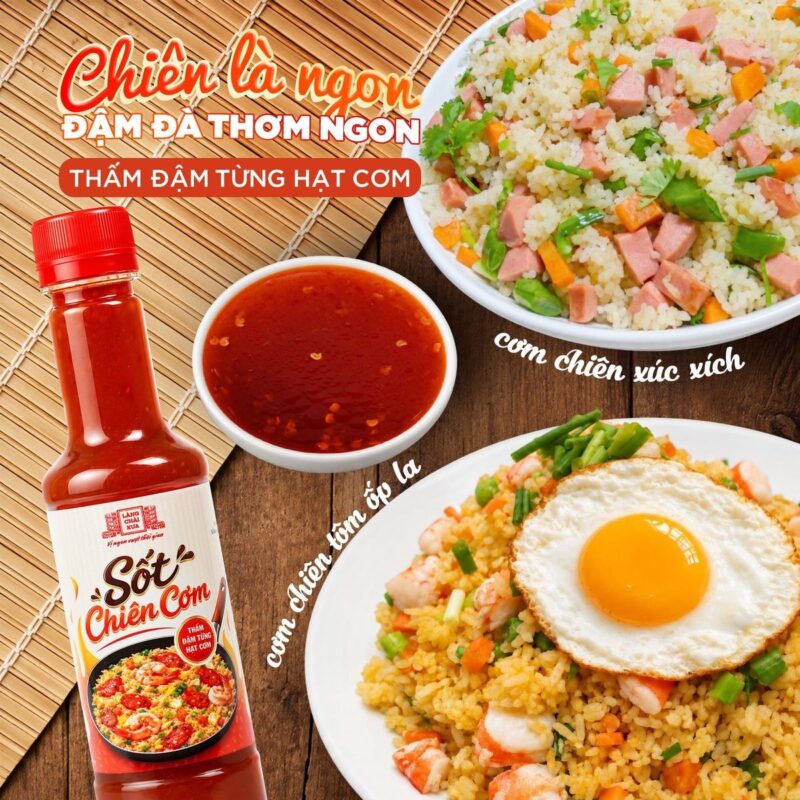 [1 chai] Sốt Chiên Cơm Làng Chài Xưa 320g - Thấm đậm từng hạt cơm đậm đà thơm ngon - Ảnh 5