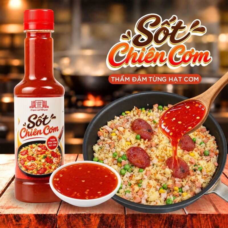 [1 chai] Sốt Chiên Cơm Làng Chài Xưa 320g - Thấm đậm từng hạt cơm đậm đà thơm ngon - Ảnh 6