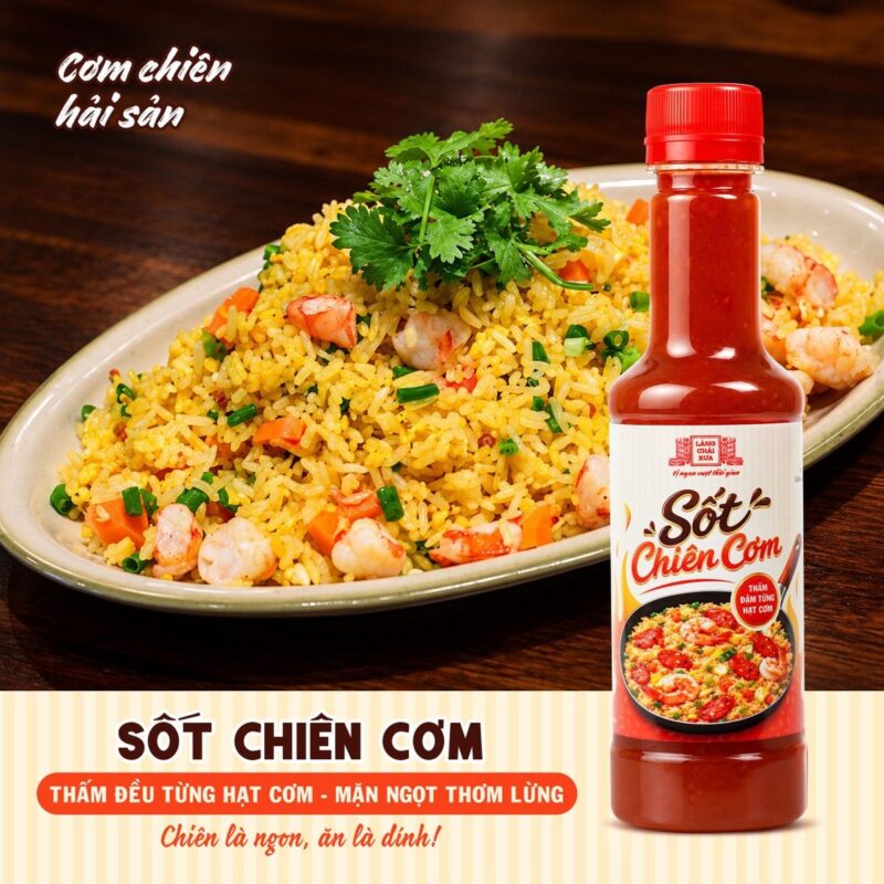 [Combo 3 chai] Sốt Chiên Cơm Làng Chài Xưa 320g - Thấm đậm từng hạt cơm đậm đà thơm ngon - Ảnh 11