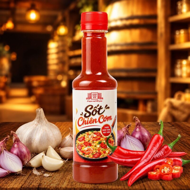 [Combo 3 chai] Sốt Chiên Cơm Làng Chài Xưa 320g - Thấm đậm từng hạt cơm đậm đà thơm ngon - Ảnh 5