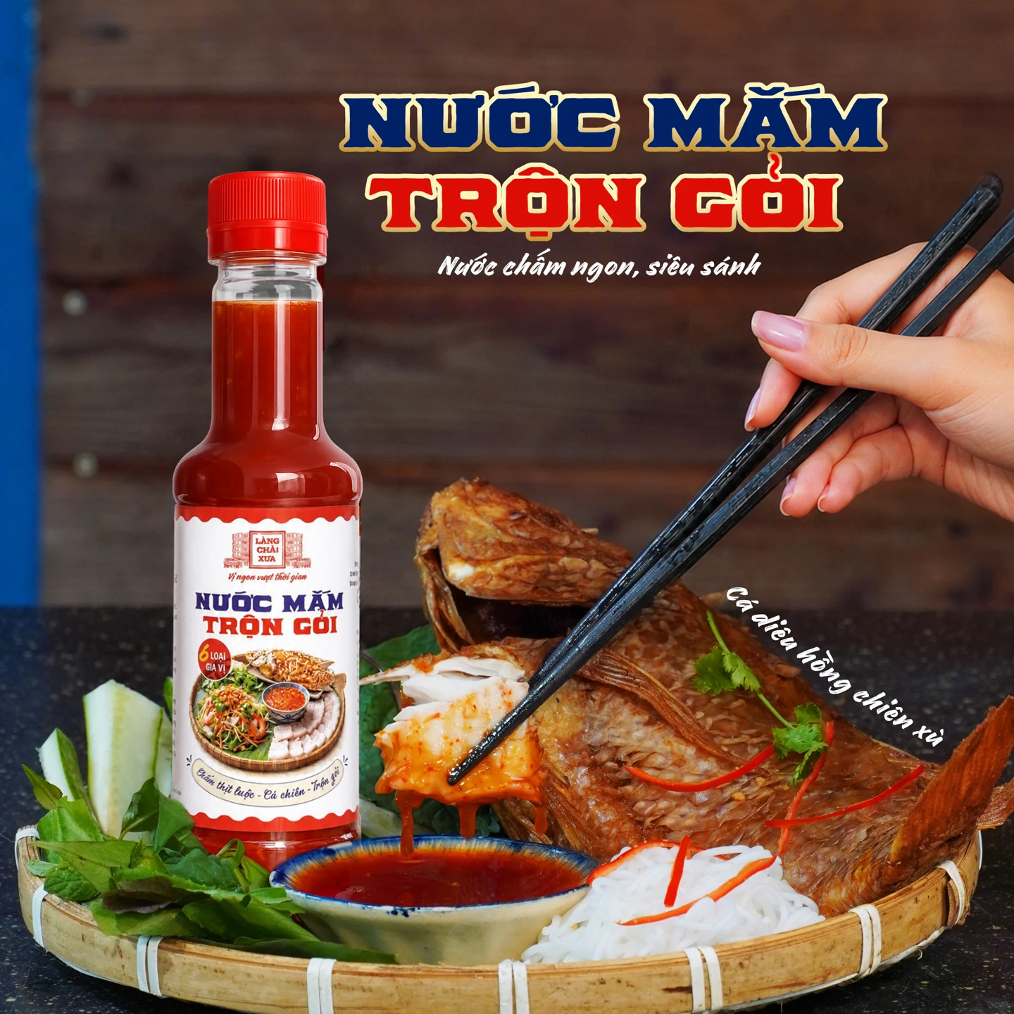 Combo 2 Chai Nước Mắm Trộn Gỏi Làng Chài Xưa 320g