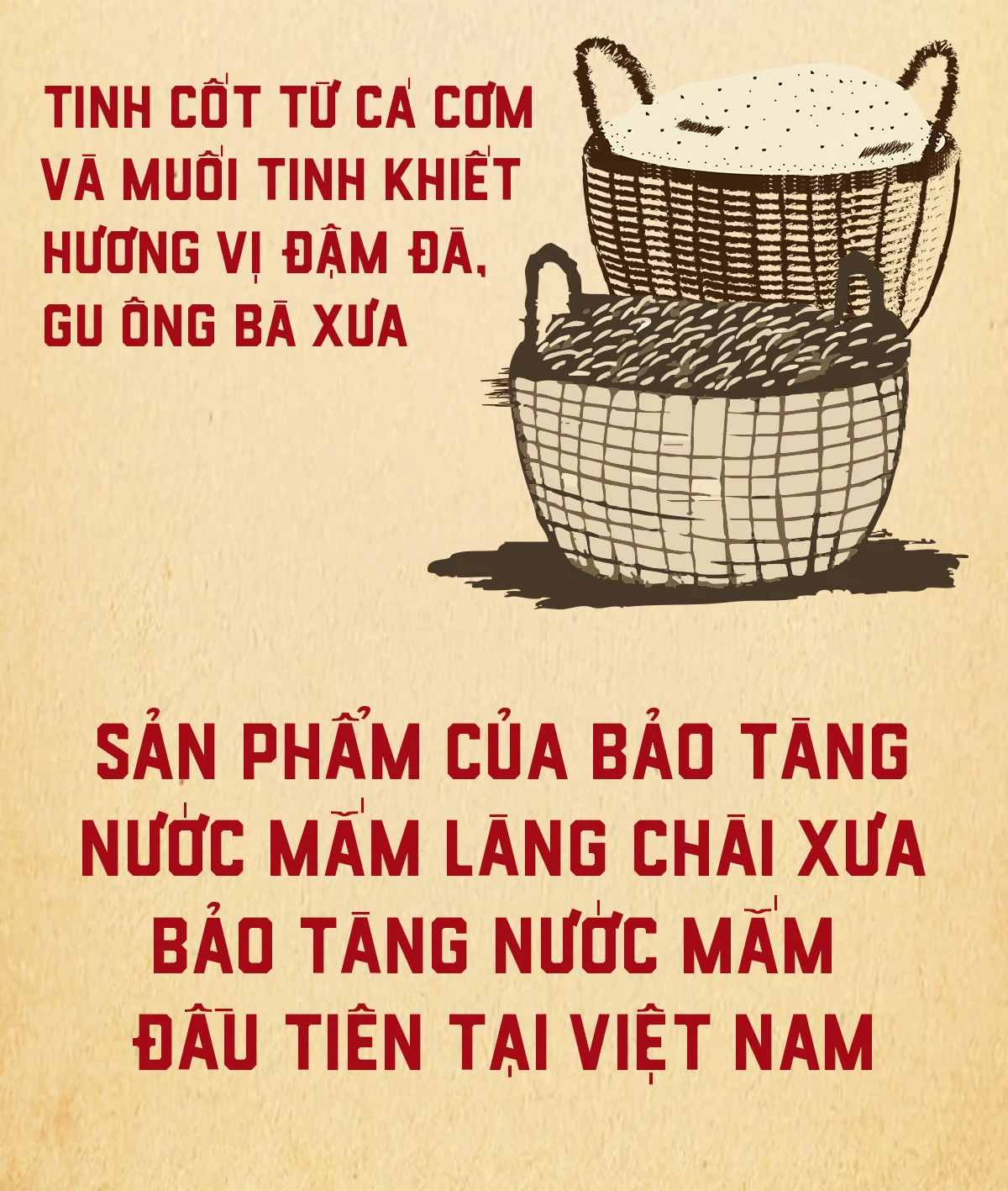 [Thùng 6 chai 500ml] Nước mắm nhỉ Làng Chài Xưa nhãn đỏ vị đậm đà gu ông bà xưa độ đạm 30N