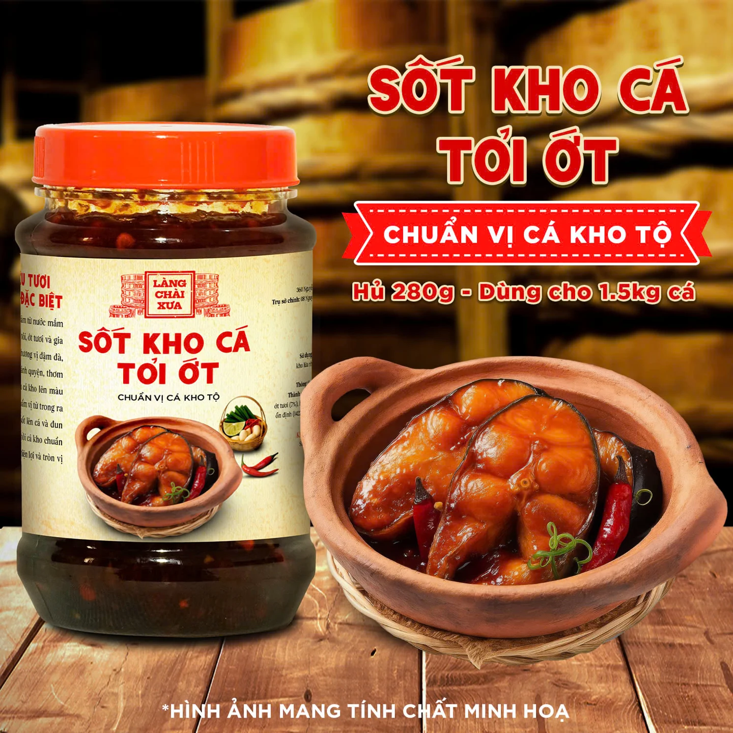 Sốt kho cá tỏi ớt Làng Chài Xưa 280g chuẩn vị cá kho thơm ngon tròn vị như kho thủ công - kho được 1.5kg cá 22 Sốt kho cá tỏi ớt Làng Chài Xưa 280g chuẩn vị cá kho thơm ngon tròn vị như kho thủ công - kho được 1.5kg cá
