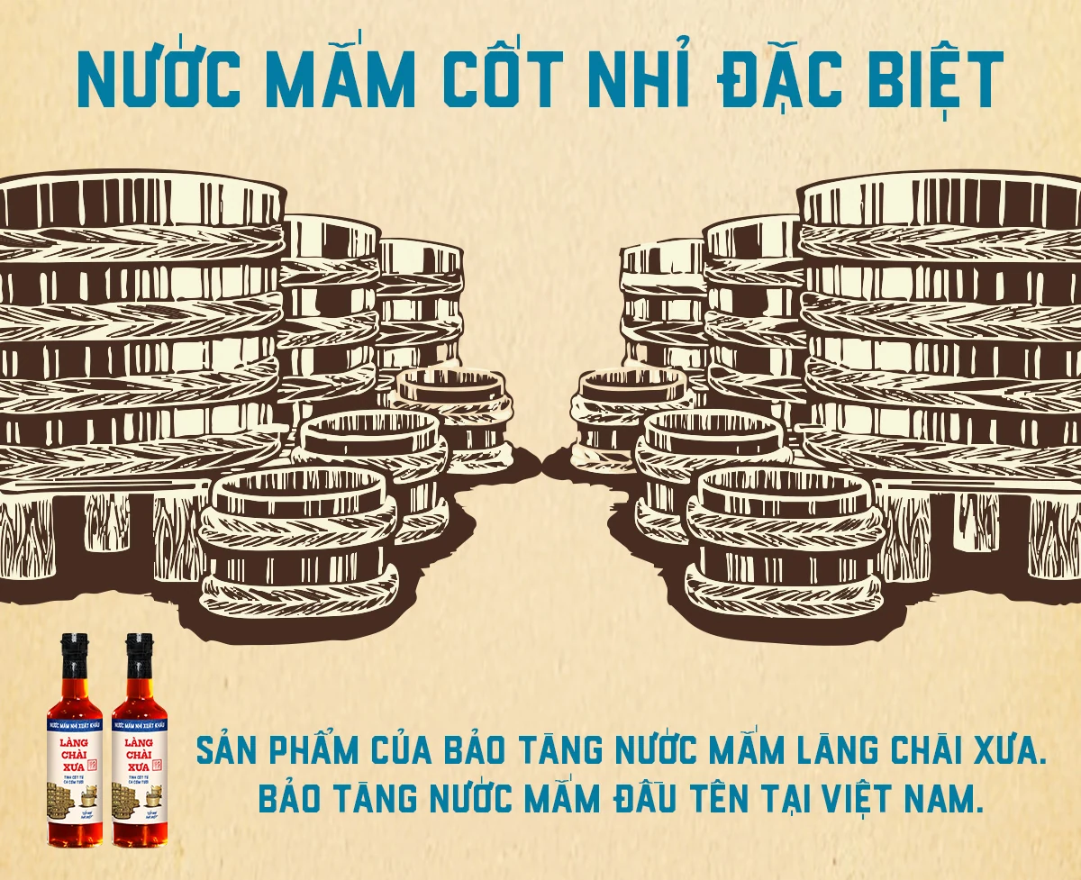 Combo 3 Nước Mắm Nhỉ Xuất Khẩu Nhãn Xanh 500ml - Làng Chài Xưa