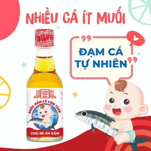Nước mắm cá cơm than an toàn cho bé ăn dặm 60ml/chai - Ảnh 3