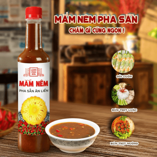 [Thùng 6 chai] Mắm nêm pha sẵn ăn liền Làng Chài Xưa, nguyên liệu tươi, thơm ngon đặc biệt chai nhựa 650g - Hình ảnh 4