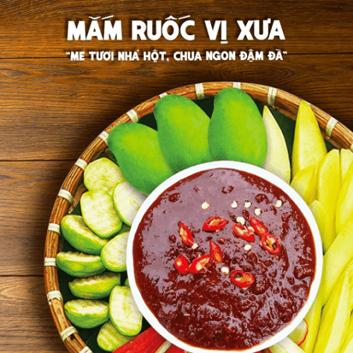 Mắm ruốc tỏi ớt ăn liền (ăn thấy me tươi có hột chua chua rất ngon) nguyên liệu tươi thơm ngon đặc biệt Làng Chài Xưa 260G - Ảnh 9