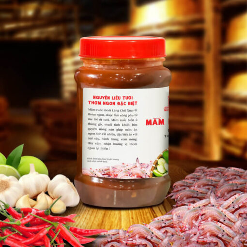Mắm ruốc tỏi ớt ăn liền (ăn thấy me tươi có hột chua chua rất ngon) nguyên liệu tươi thơm ngon đặc biệt Làng Chài Xưa 260G - Ảnh 5