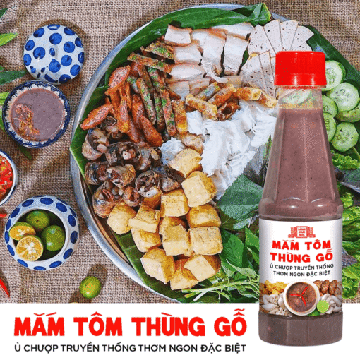 Mắm tôm thùng gỗ Làng Chài Xưa nguyên liệu tôm tép tươi thơm ngon đặc biệt chai 260G - Hình ảnh 6