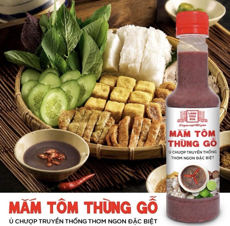 Alternative view of Mắm tôm thùng gỗ Làng Chài Xưa nguyên liệu tôm tép tươi thơm ngon đặc biệt chai 290G