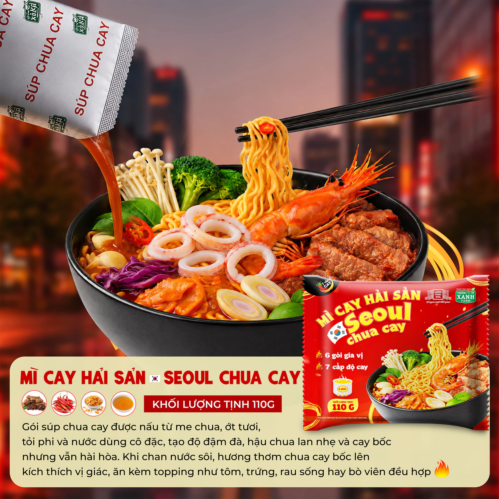 mi cay hai san seoul chua cay 7 cap do 6 goi gia vi lang chai xua 1