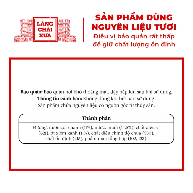 Alternative view of Muối Chanh Ớt Xiêm Xanh Cao Cấp - Làng Chài Xưa