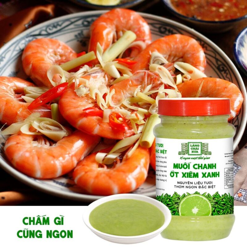 muoi chanh ot xiem xanh chai nhua 260gr lang chai xua sao chep 2