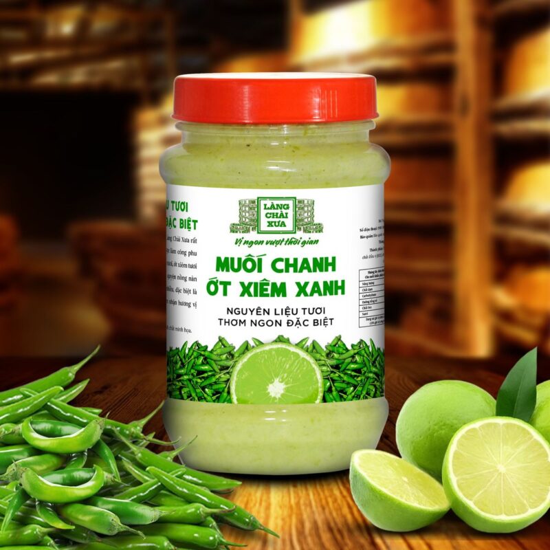 muoi chanh ot xiem xanh chai nhua 260gr lang chai xua sao chep 3