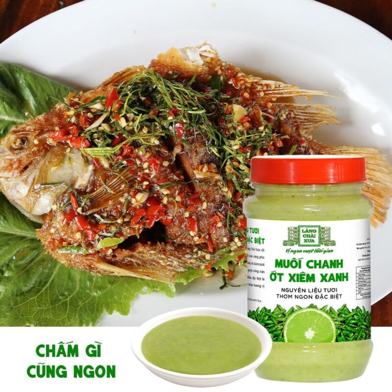 muoi chanh ot xiem xanh chai nhua 260gr lang chai xua sao chep 6