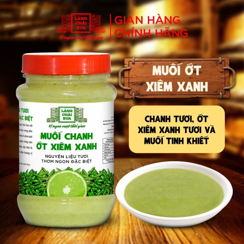 muoi chanh ot xiem xanh chai nhua 260gr lang chai xua sao chep 9