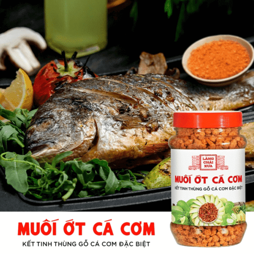 Muối ớt cá cơm Làng Chài Xưa Kết tinh thùng gỗ, cá cơm đặc biệt thơm ngon hũ 180g - Hình ảnh 5