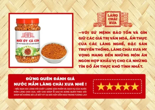 muối ớt cá cơm làng chài xưa