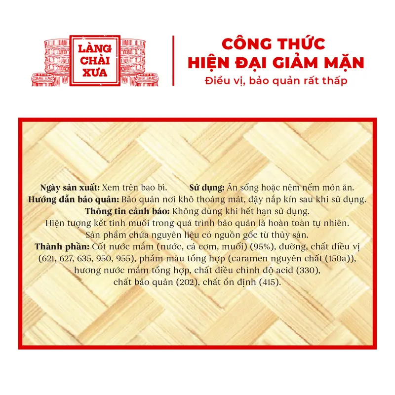 Alternative view of Nước chấm cá cơm than 2L - Làng Chài Xưa