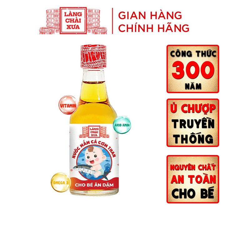 Nước mắm cá cơm than an toàn cho bé ăn dặm 60ml/chai
