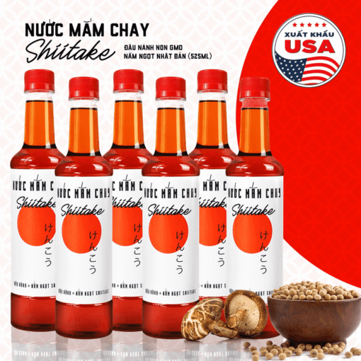 Nước mắm chay cao cấp shiitake 525ml