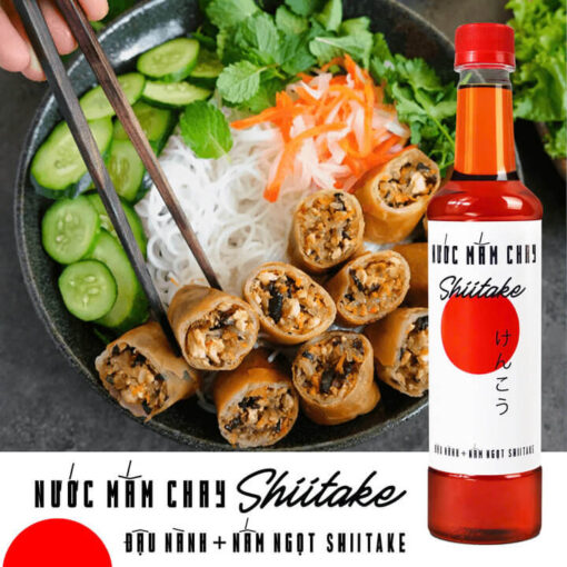 [THÙNG 6 CHAI] Nước mắm chay Shiitake 525ML - Làng Chài Xưa - Ảnh 6