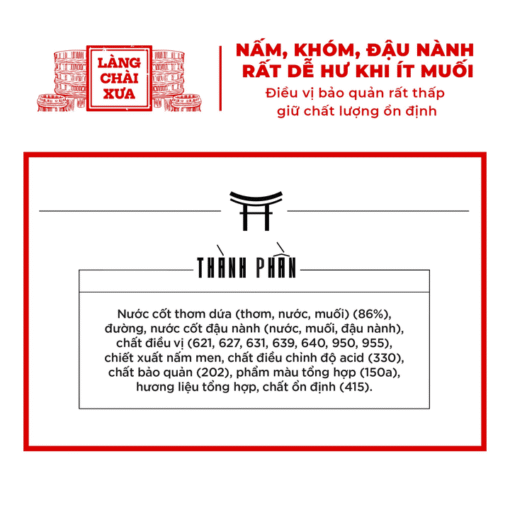 [THÙNG 6 CHAI] Nước mắm chay Shiitake 525ML - Làng Chài Xưa - Ảnh 2