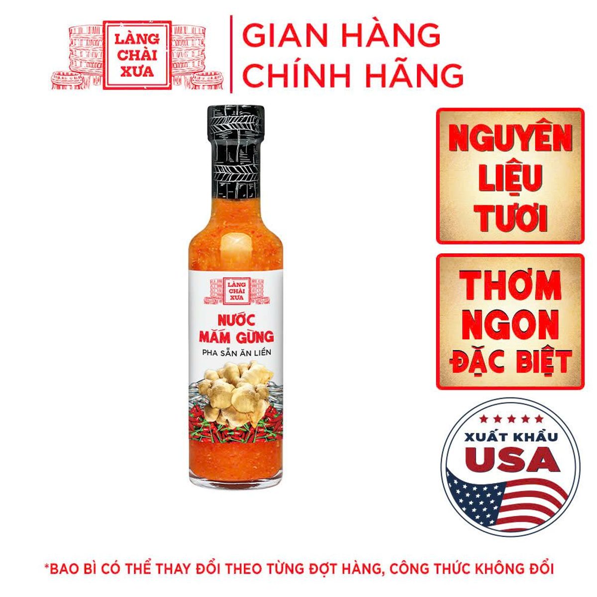 Nước Mắm Gừng Tỏi Ớt 300g - Làng Chài Xưa 1 Nước Mắm Gừng Tỏi Ớt 300g - Làng Chài Xưa