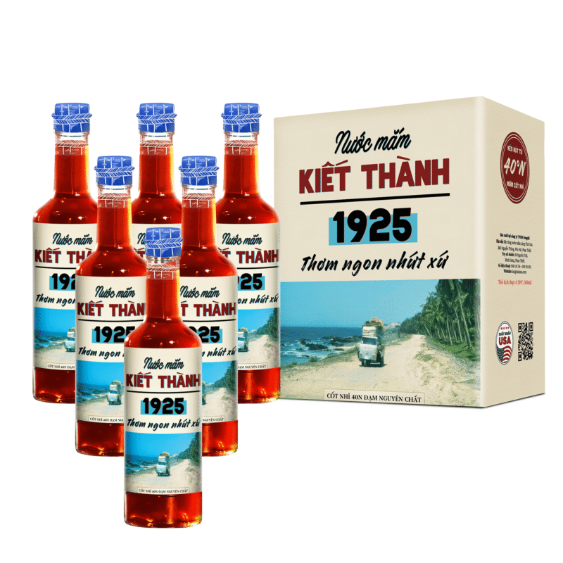 [Thùng 6 Chai 500ml] Nước mắm Kiết Thành Thơm Ngon Nhứt Xứ Cốt Nhỉ 40N Nguyên Chất Nước Mắm Tĩn