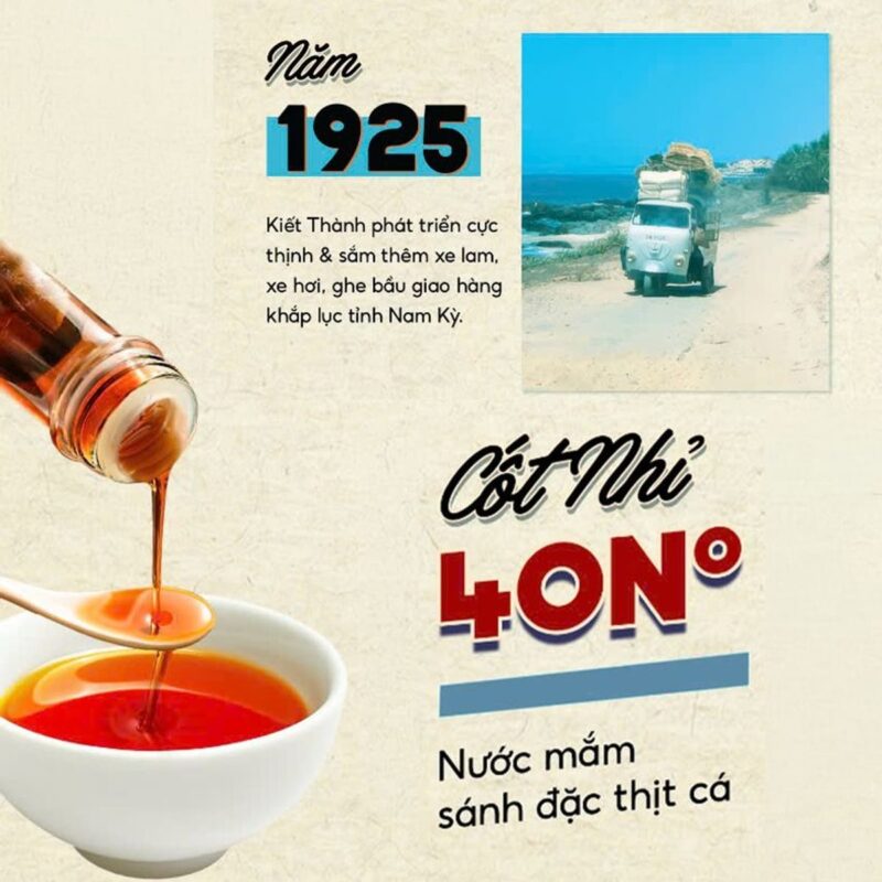 Nước mắm Kiết Thành cốt nhỉ 40N sánh đặc thịt cá