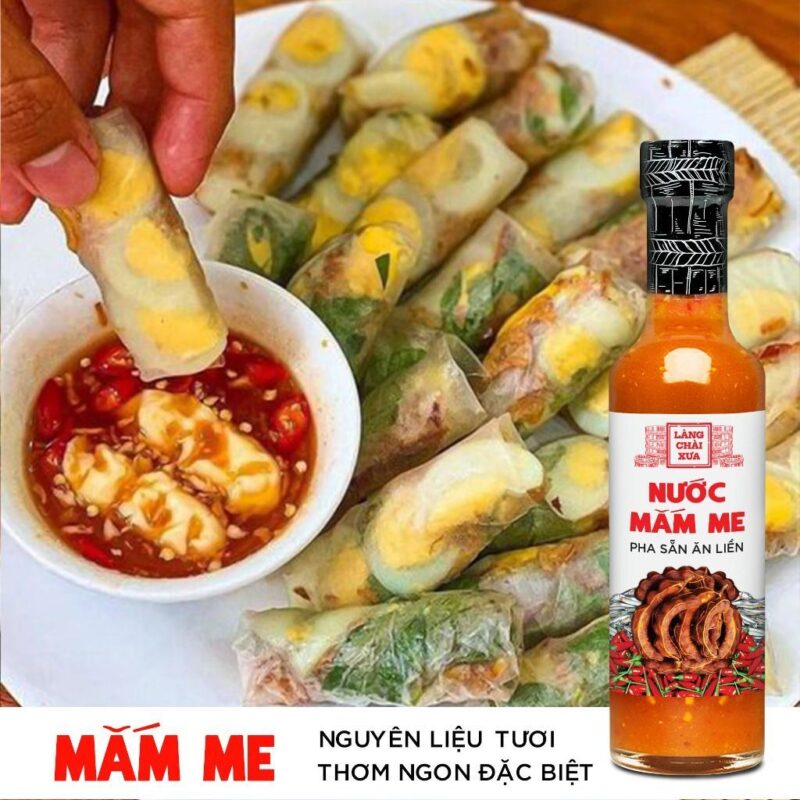 Nước mắm me Làng Chài Xưa chấm gỏi cuốn