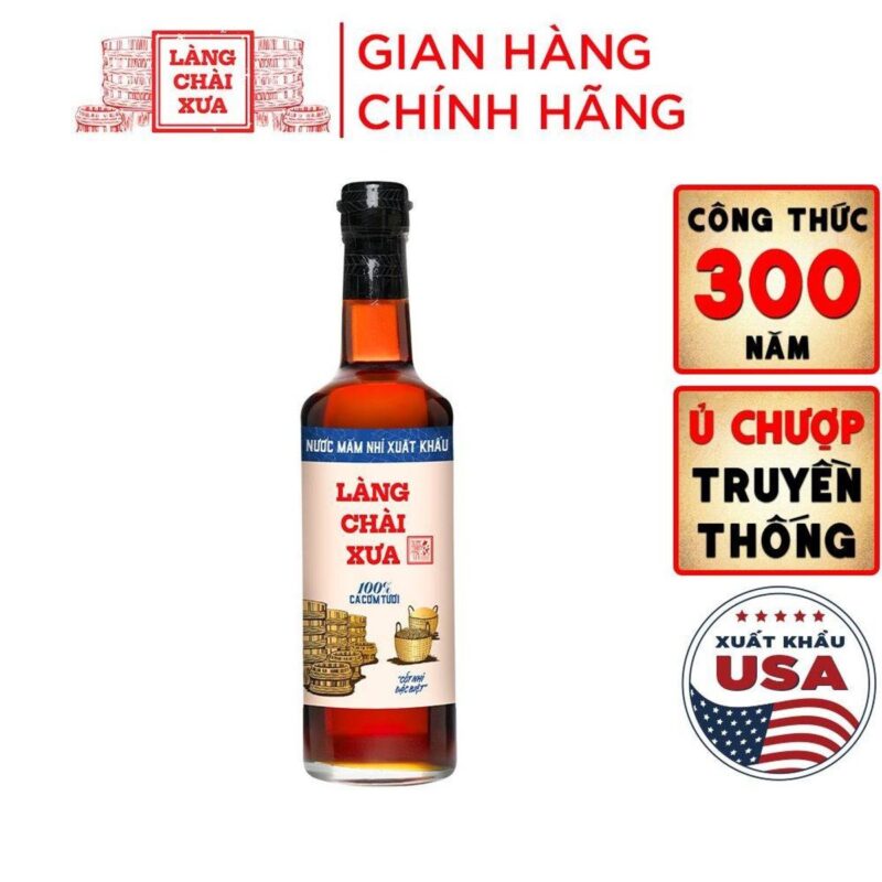 Nước Mắm Nhỉ Làng Chài Xưa Nhãn Xanh 500ml Chai Thủy Tinh - ảnh sản phẩm