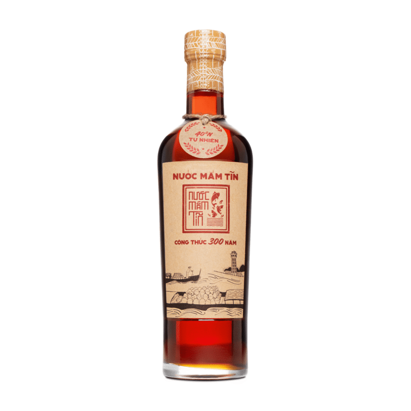 [Chai 500ml] Nước mắm Tĩn cá cơm than nhãn đỏ 40N độ đạm rin nguyên chất truyền thống 300 năm