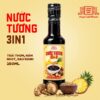 Chai nước tương 3 trong 1 Làng Chài Xưa 250ml từ trái thơm, nấm ngọt và đậu nành
