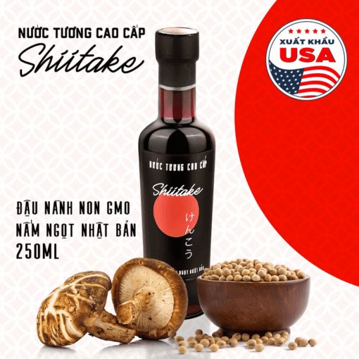 Nước Tương Cao Cấp Shiitake Thủy Tinh 250ML - Làng Chài Xưa