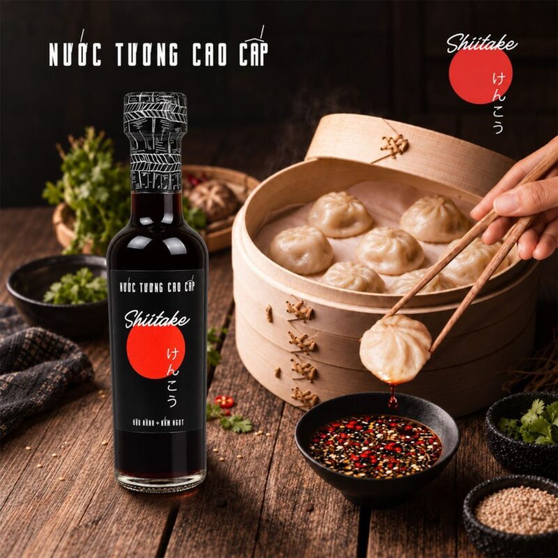 Nước tương Shiitake chấm há cảo, dimsum