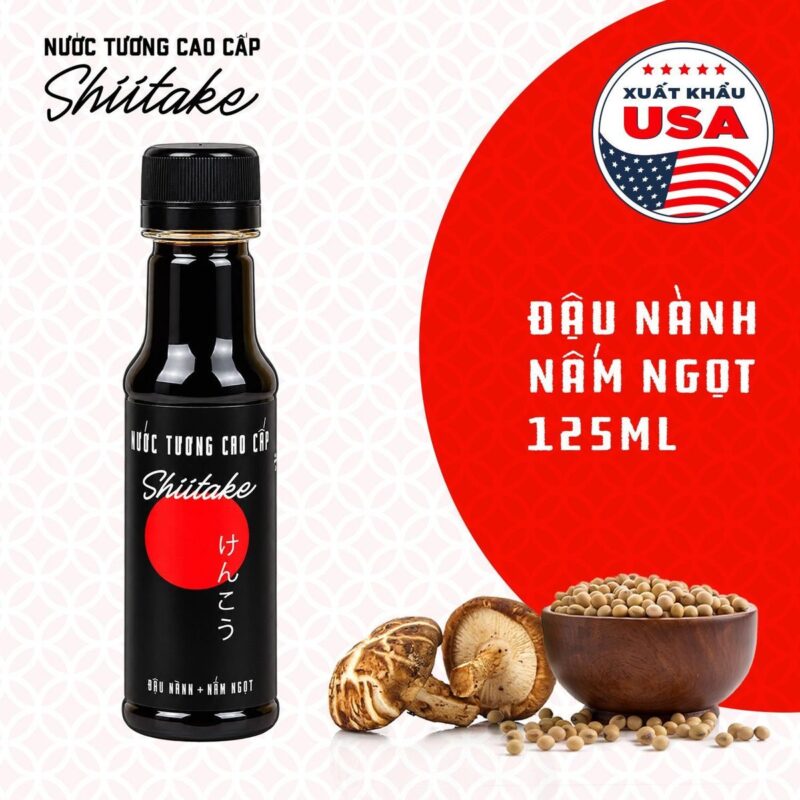 Nước Tương Shiitake Làng Chài Xưa Chai Nhựa 125ml